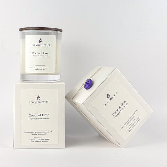 Coconut Lime Soy Candle | tahitian lime, pineapple, coconut milk, vanilla & white musk