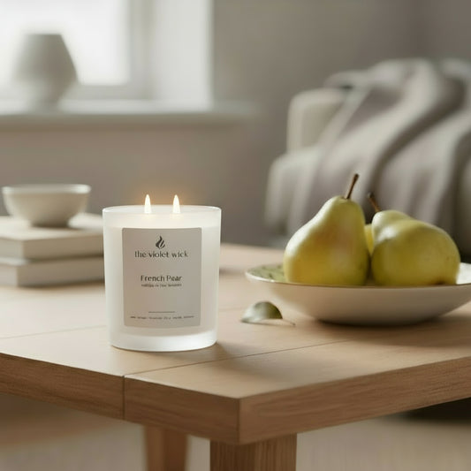French Pear Soy Candle | pear, orange, cinnamon, clove, vanilla & coconut