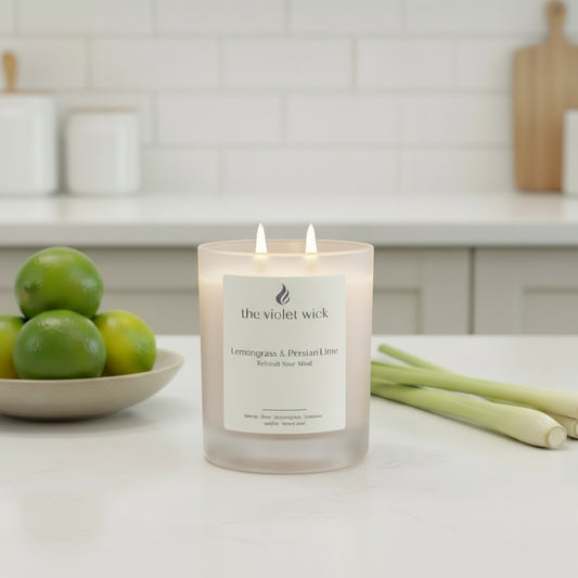 Lemongrass & Persian Lime Soy Candle | lemongrass, lime, jasmine, vanilla bean & rosewood