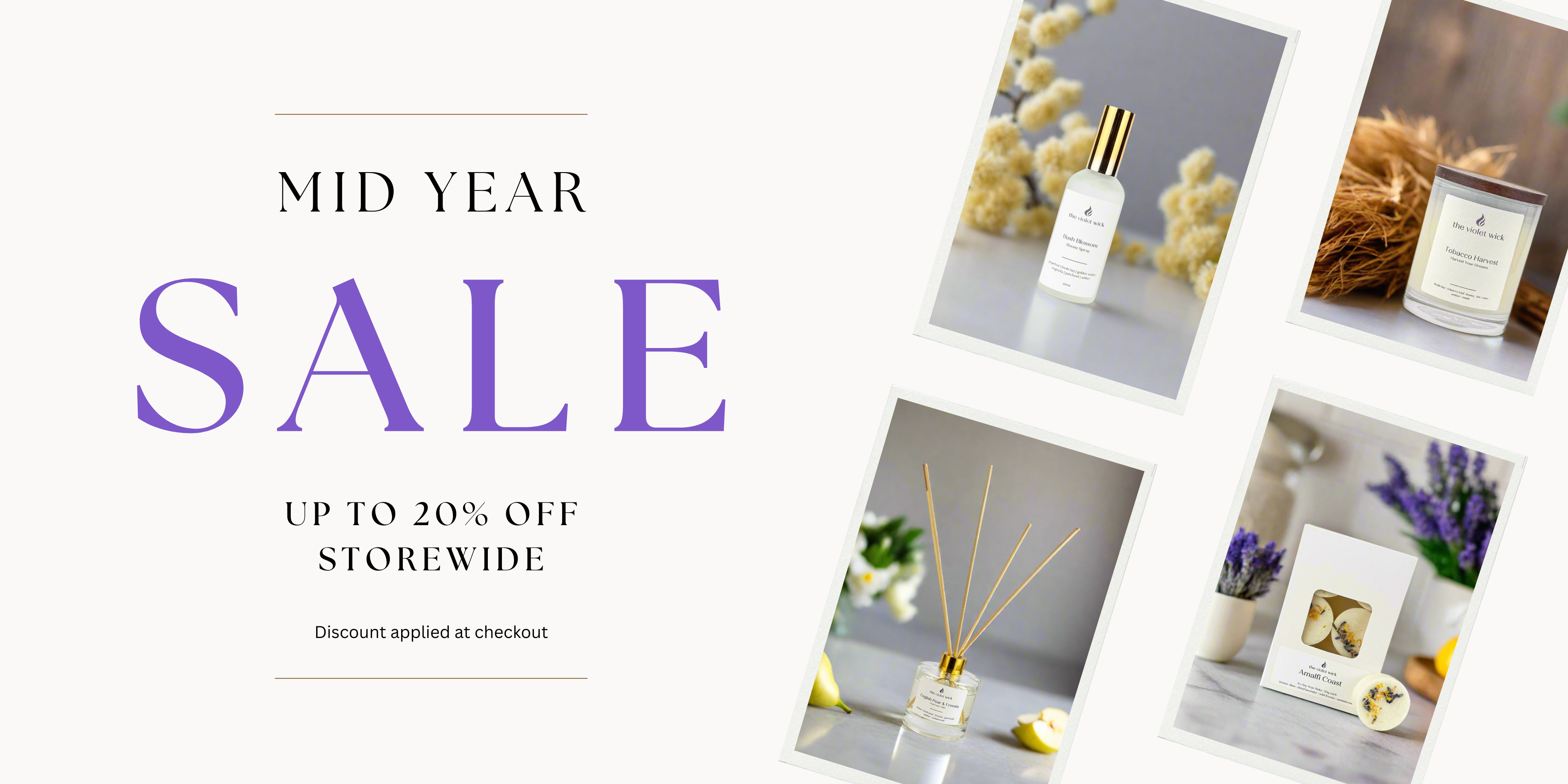 Welcome To The Violet Wick Luxury Soy Candles