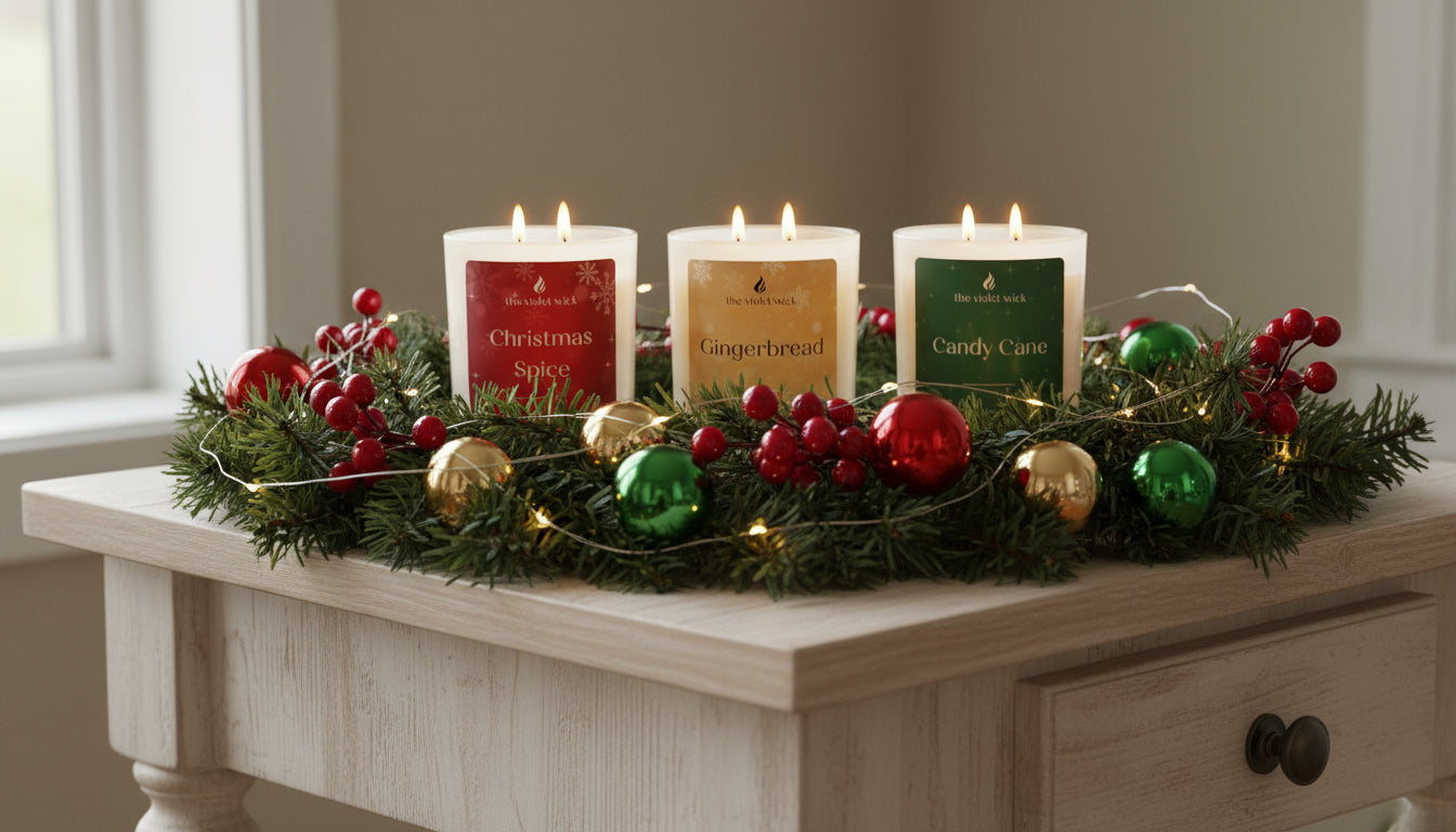 Christmas Spice Soy Candle | orange, oakmoss, plum, lemon, amber, cedarwood, musk, pine & eucalyptus