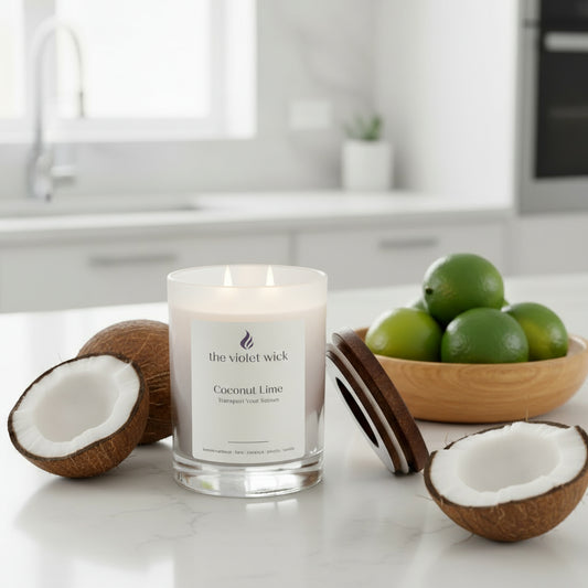 Coconut Lime Soy Candle | tahitian lime, pineapple, coconut milk, vanilla & white musk