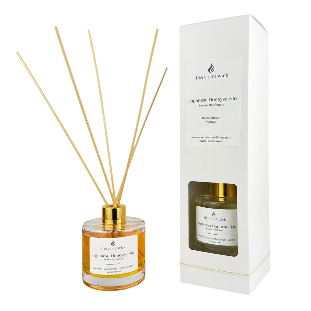 Japanese Honeysuckle Reed Diffuser – The Violet Wick