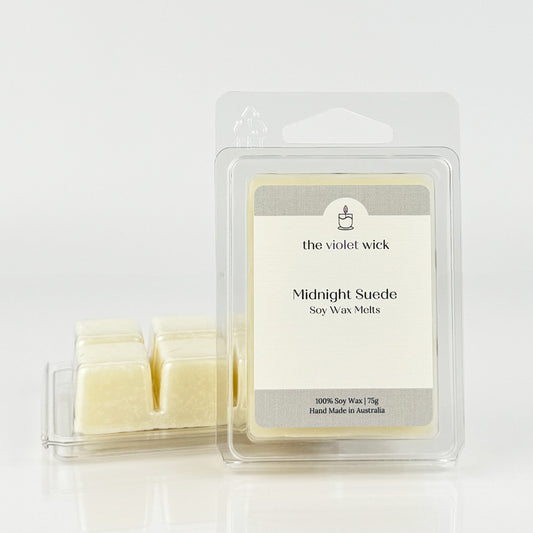 Midnight Suede Soy Wax Melt from The Violet Wick