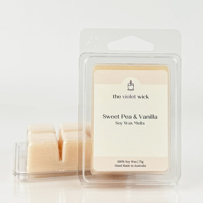 Sweet Pea & Vanilla Soy Candle from The Violet Wick