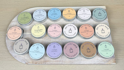Assorted Soy Tealights from The Violet Wick