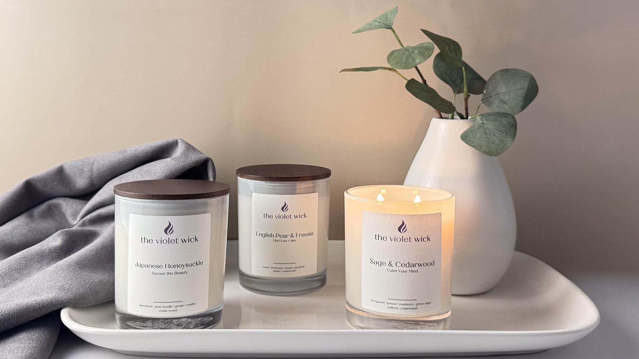 Welcome To The Violet Wick Luxury Soy Candles